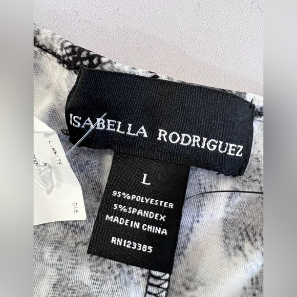 Isabella Rodriguez Sz Large Top Blouse Animal Prints   3/4 Sleeve NWT !! - Picture 5 of 7